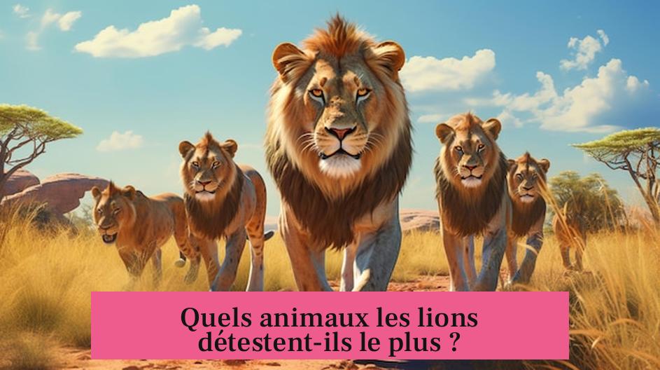 Quels animaux les lions détestent-ils le plus ?