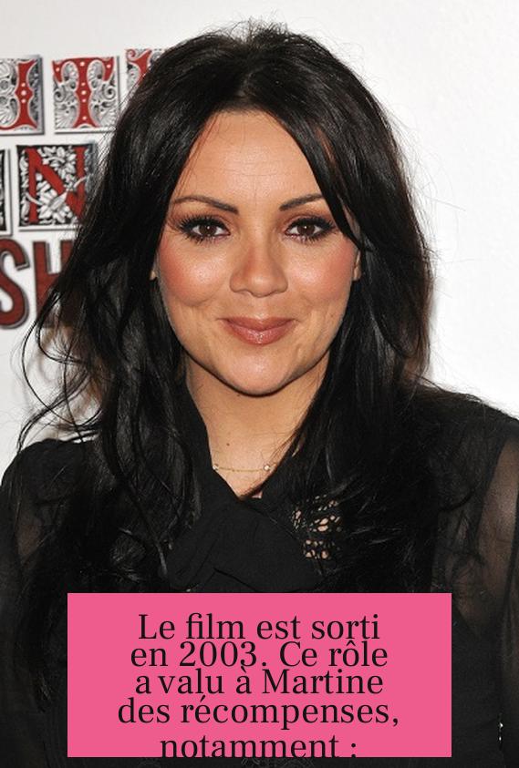 Le film est sorti en 2003. Ce rôle a valu à Martine des récompenses, notamment :
