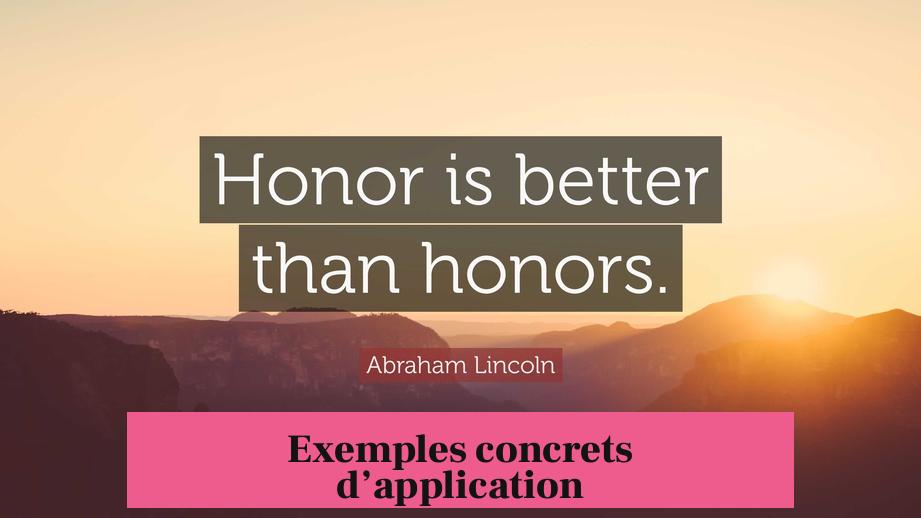 Exemples concrets d’application