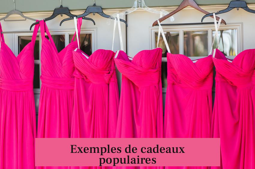 Exemples de cadeaux populaires