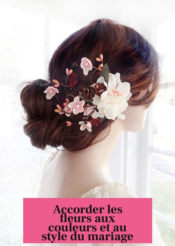 Accorder les fleurs aux couleurs et au style du mariage