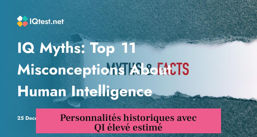 Personnalités historiques avec QI élevé estimé