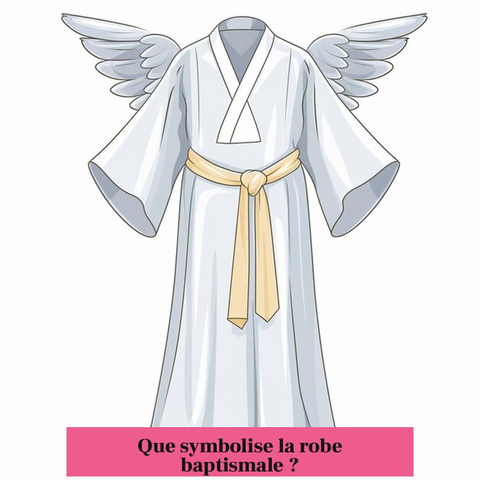 Que symbolise la robe baptismale ?