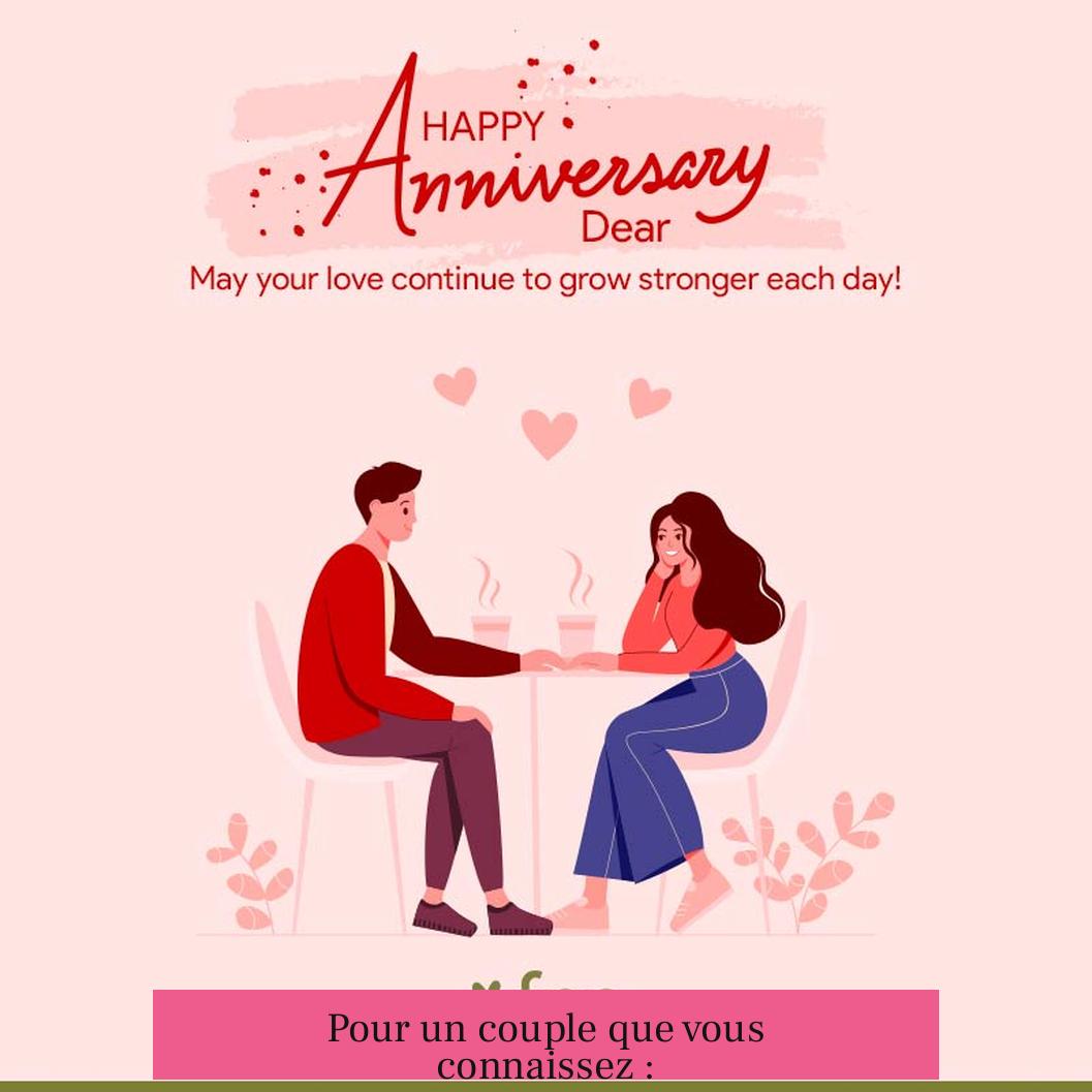 Pour un couple que vous connaissez :