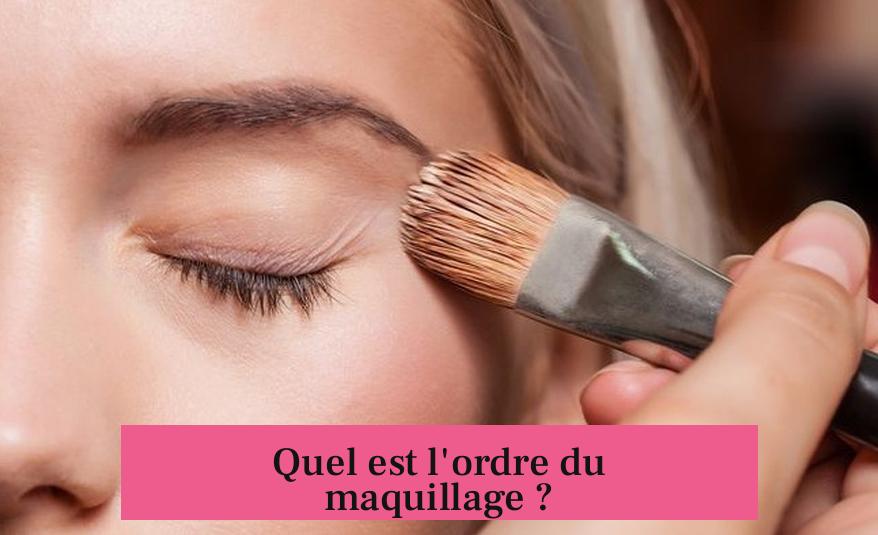 Quel est l'ordre du maquillage ?