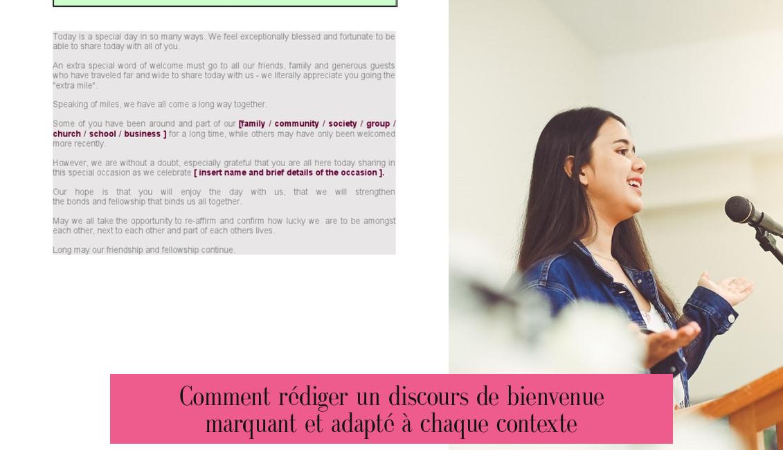 Comment rédiger un discours de bienvenue marquant et adapté à chaque contexte