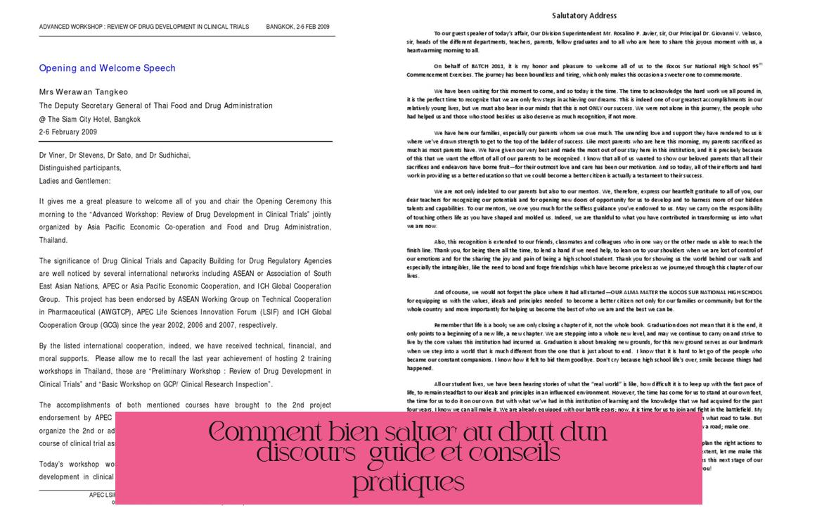 Comment bien saluer au début d'un discours : guide et conseils pratiques