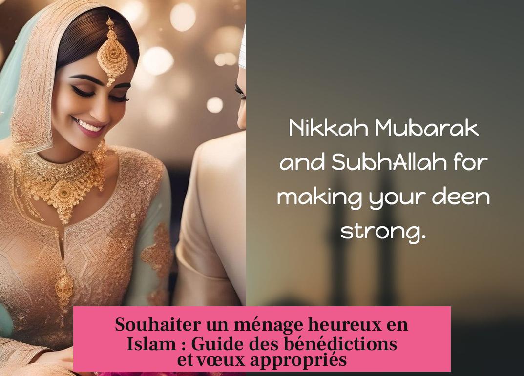 Souhaiter un ménage heureux en Islam : Guide des bénédictions et vœux appropriés