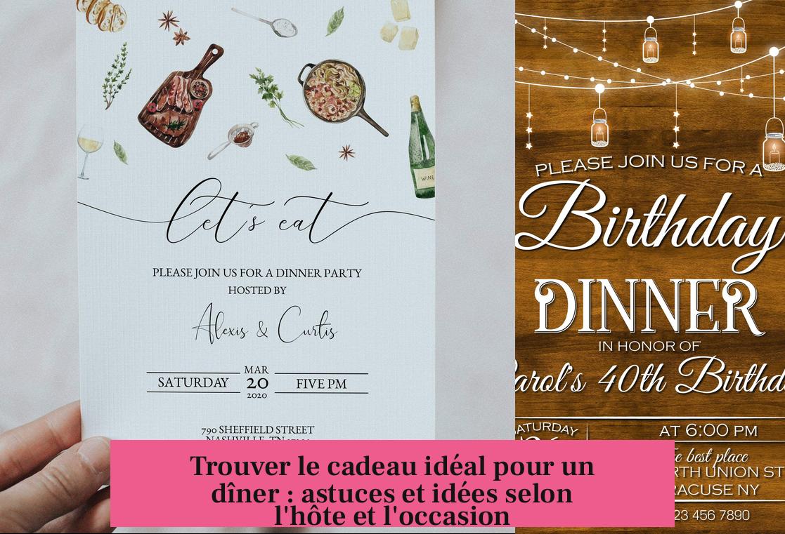 Trouver le cadeau idéal pour un dîner : astuces et idées selon l'hôte et l'occasion