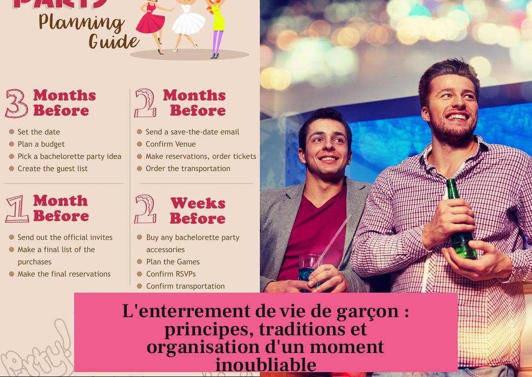 L'enterrement de vie de garçon : principes, traditions et organisation d'un moment inoubliable