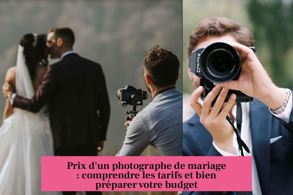 Prix d'un photographe de mariage : comprendre les tarifs et bien préparer votre budget
