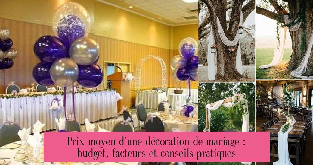 Prix moyen d'une décoration de mariage : budget, facteurs et conseils pratiques