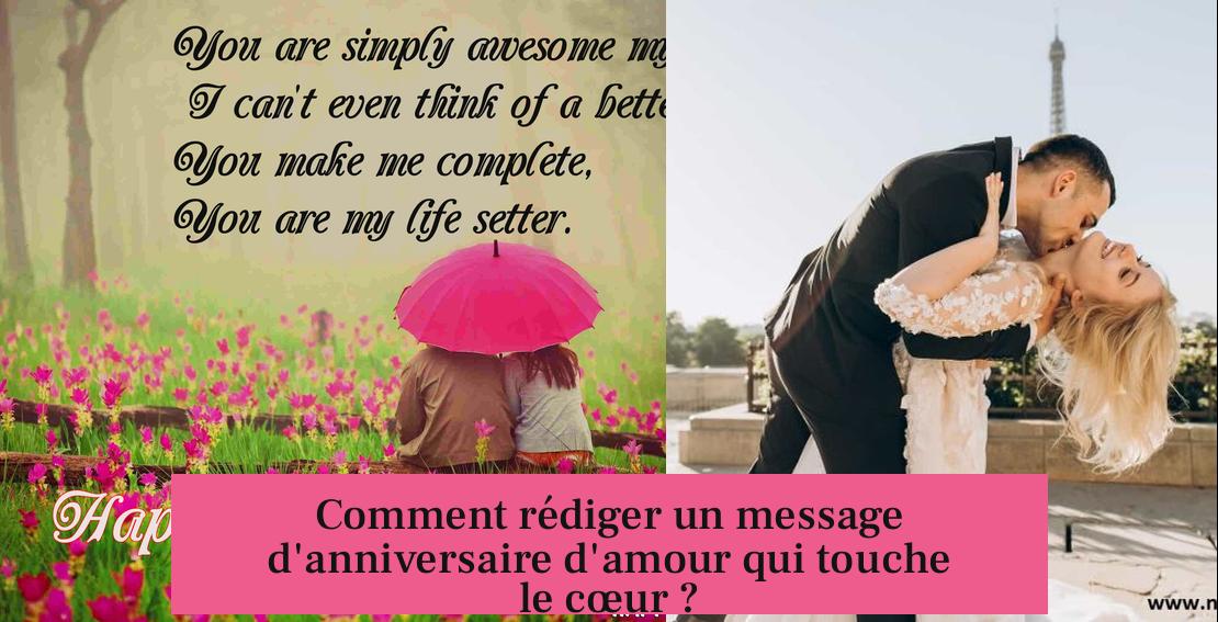Comment rédiger un message d'anniversaire d'amour qui touche le cœur ?