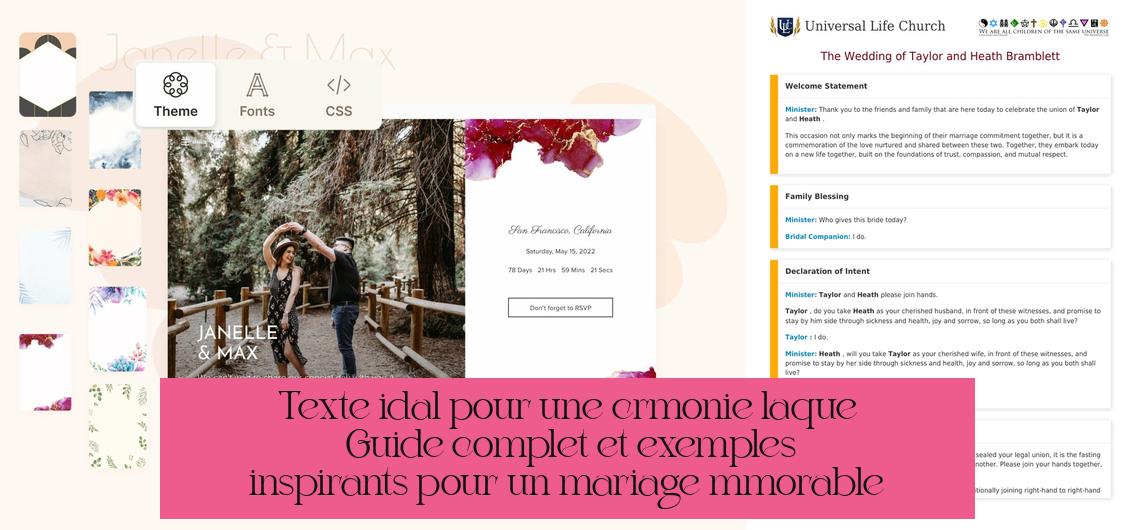 Texte idéal pour une cérémonie laïque : Guide complet et exemples inspirants pour un mariage mémorable