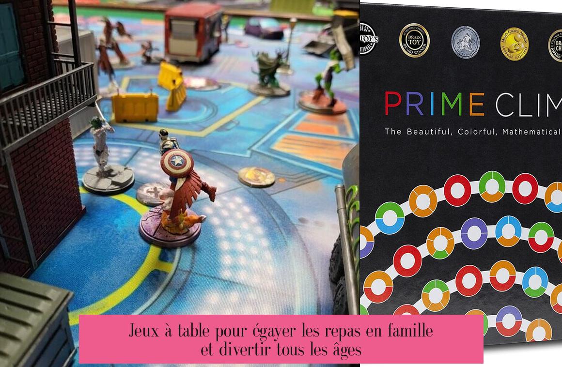 Jeux à table pour égayer les repas en famille et divertir tous les âges