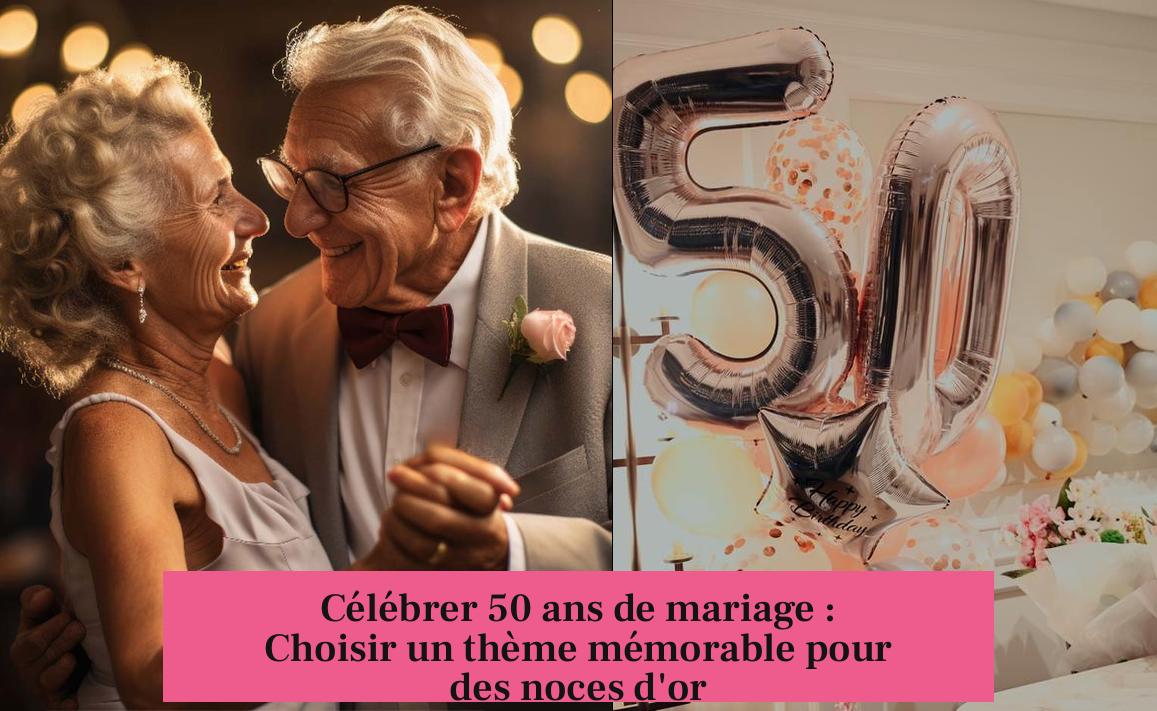 Célébrer 50 ans de mariage : Choisir un thème mémorable pour des noces d'or