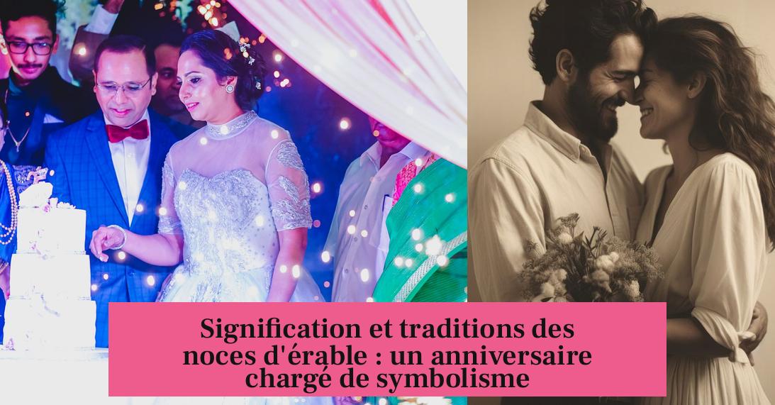Signification et traditions des noces d'érable : un anniversaire chargé de symbolisme