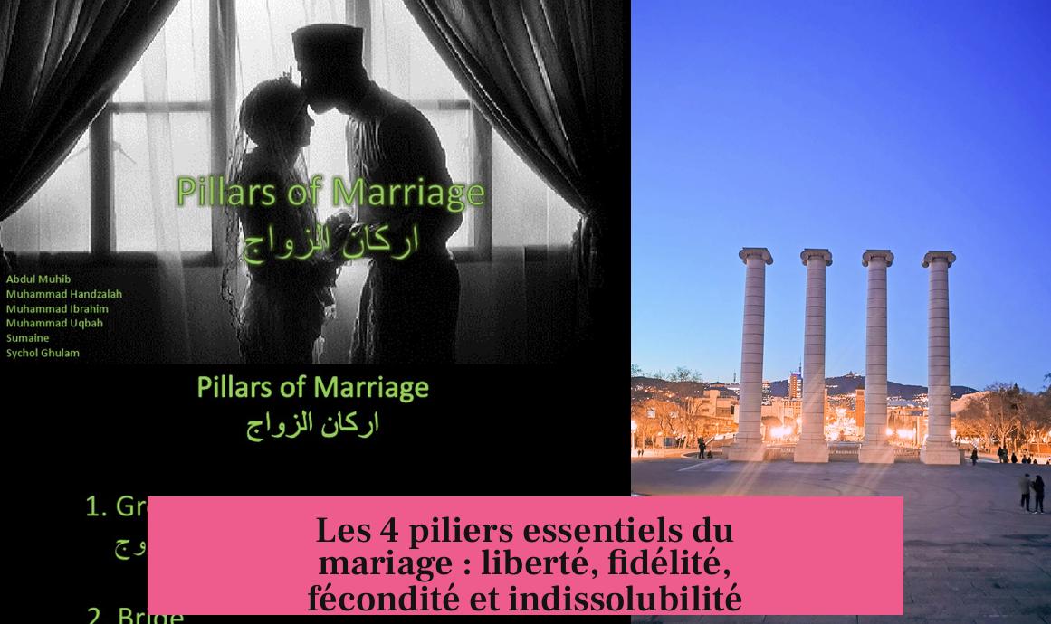 Les 4 piliers essentiels du mariage : liberté, fidélité, fécondité et indissolubilité