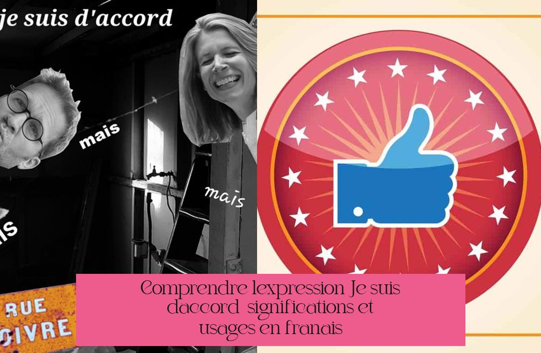 Comprendre l'expression "Je suis d'accord" : significations et usages en français