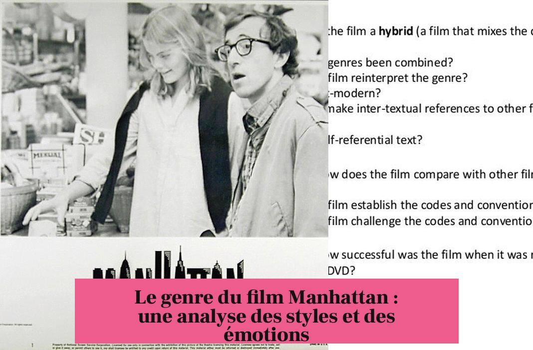 Le genre du film Manhattan : une analyse des styles et des émotions