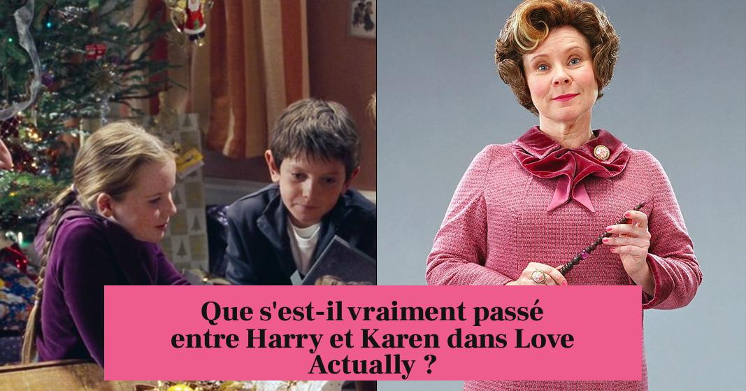 Que s'est-il vraiment passé entre Harry et Karen dans Love Actually ?
