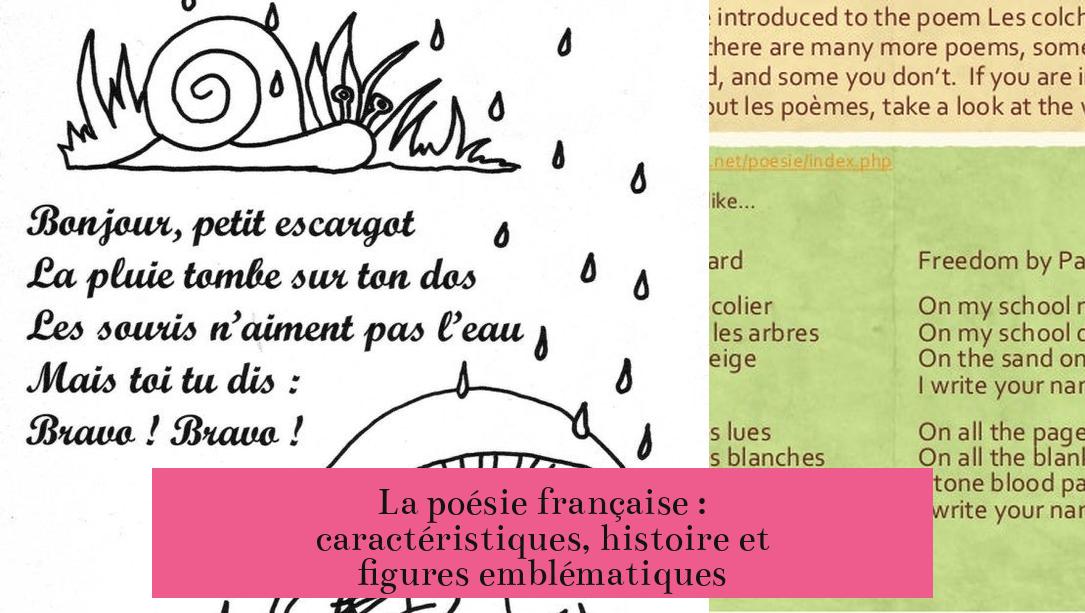 La poésie française : caractéristiques, histoire et figures emblématiques