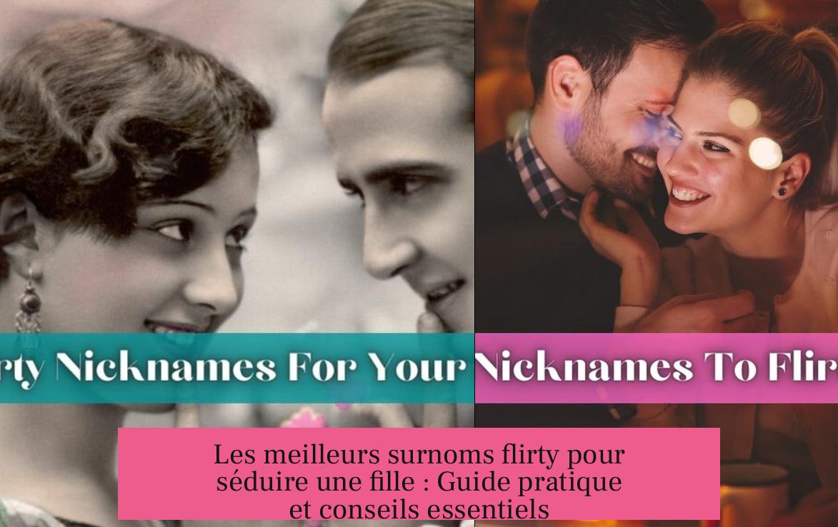 Les meilleurs surnoms flirty pour séduire une fille : Guide pratique et conseils essentiels