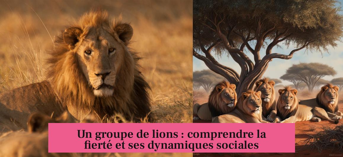 Un groupe de lions : comprendre la fierté et ses dynamiques sociales