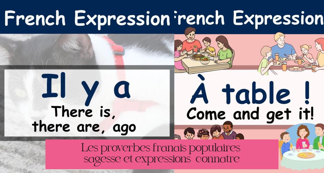 Les proverbes français populaires : sagesse et expressions à connaître