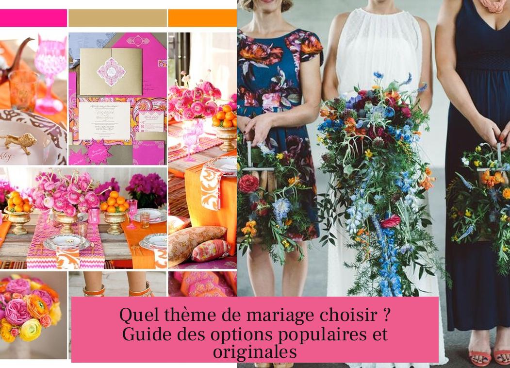 Quel thème de mariage choisir ? Guide des options populaires et originales