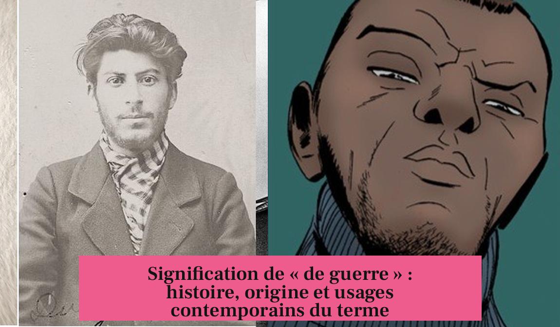 Signification de « de guerre » : histoire, origine et usages contemporains du terme