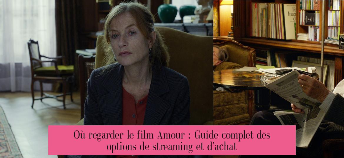 Où regarder le film Amour : Guide complet des options de streaming et d'achat
