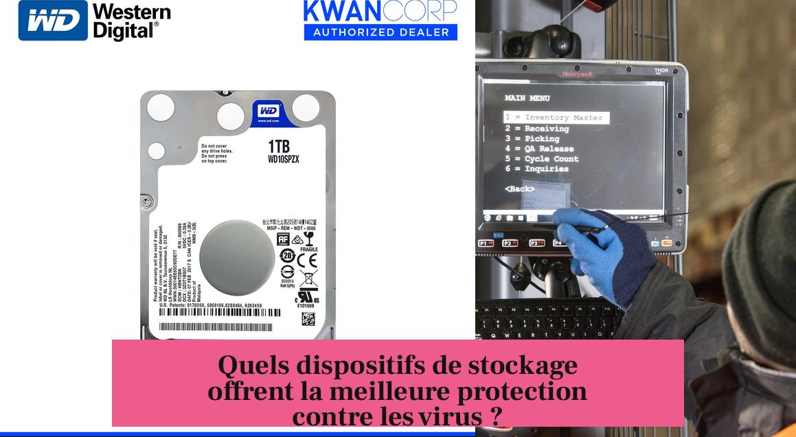 Quels dispositifs de stockage offrent la meilleure protection contre les virus ?
