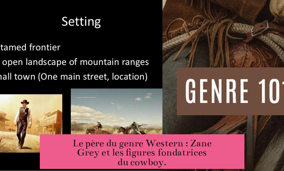 Le père du genre Western : Zane Grey et les figures fondatrices du cowboy.
