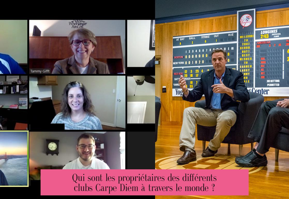 Qui sont les propriétaires des différents clubs Carpe Diem à travers le monde ?