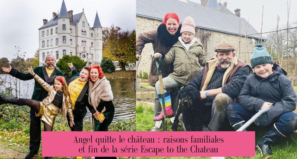 Angel quitte le château : raisons familiales et fin de la série Escape to the Chateau