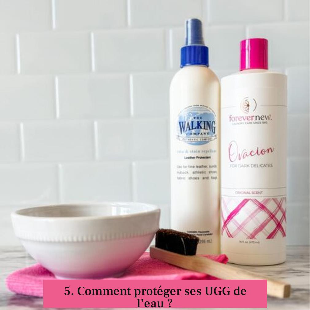 5. Comment protéger ses UGG de l’eau ?