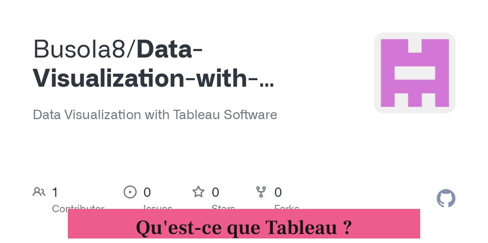 Qu'est-ce que Tableau ?