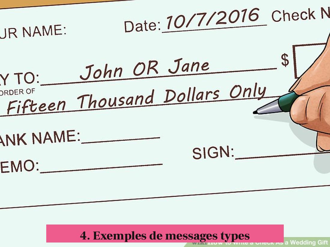 4. Exemples de messages types