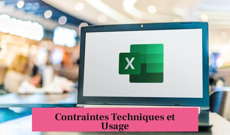 Contraintes Techniques et Usage