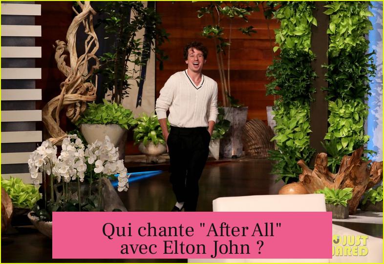 Qui chante "After All" avec Elton John ?