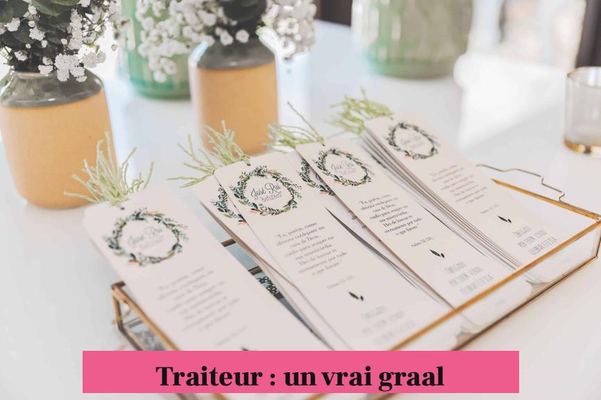 Traiteur : un vrai graal