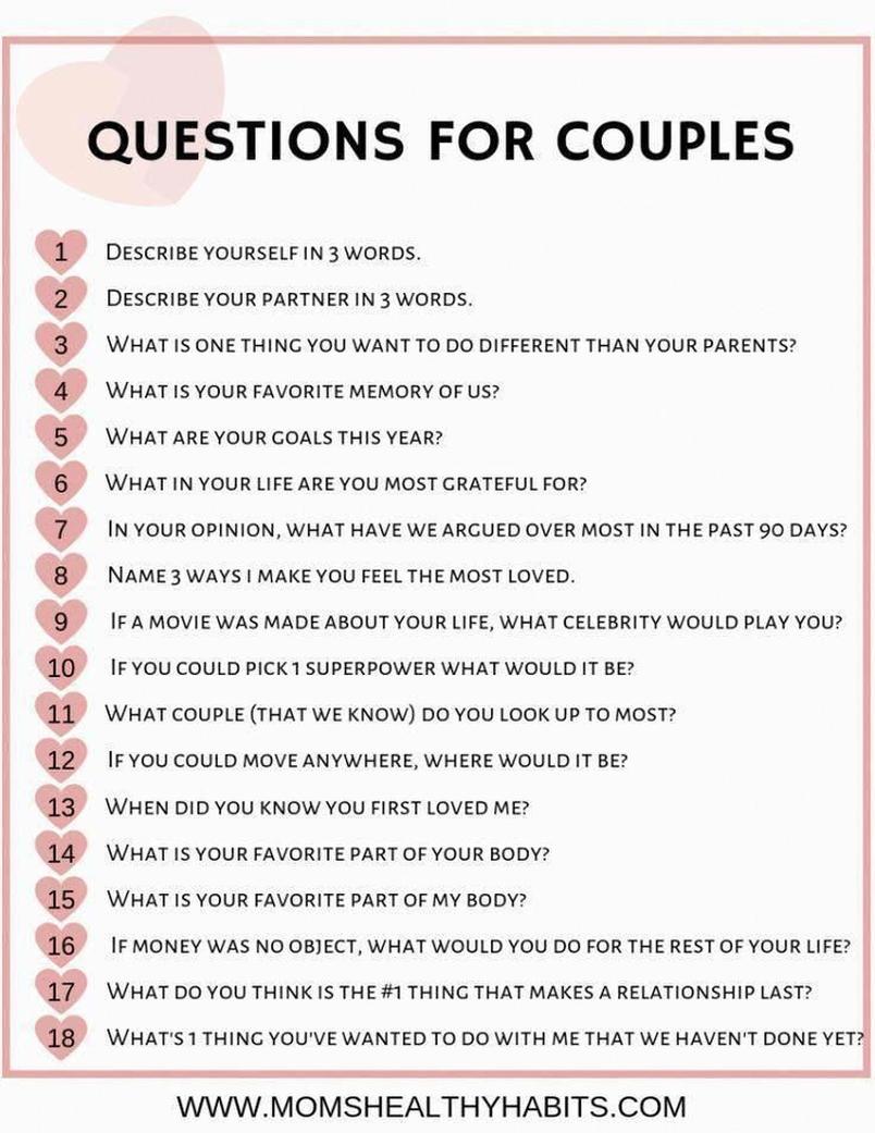 2. Les questions drôles et légères : pour mettre du piment dans la relation
