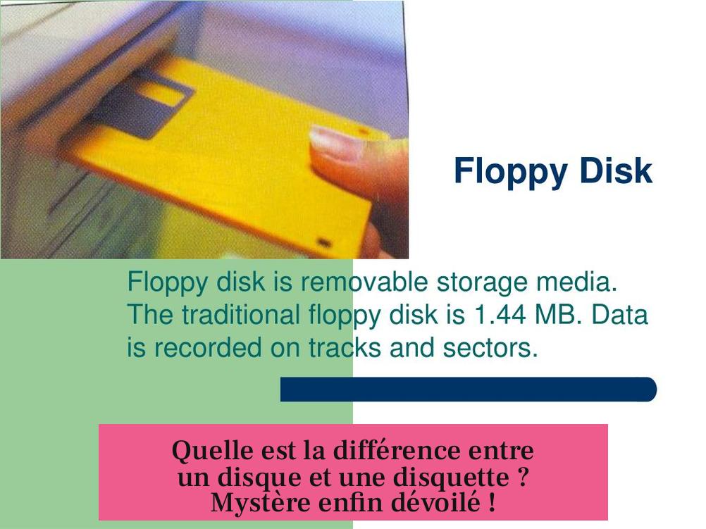 Quelle est la différence entre un disque et une disquette ? Mystère enfin dévoilé !
