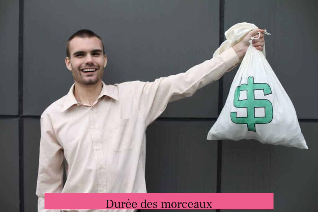 Durée des morceaux