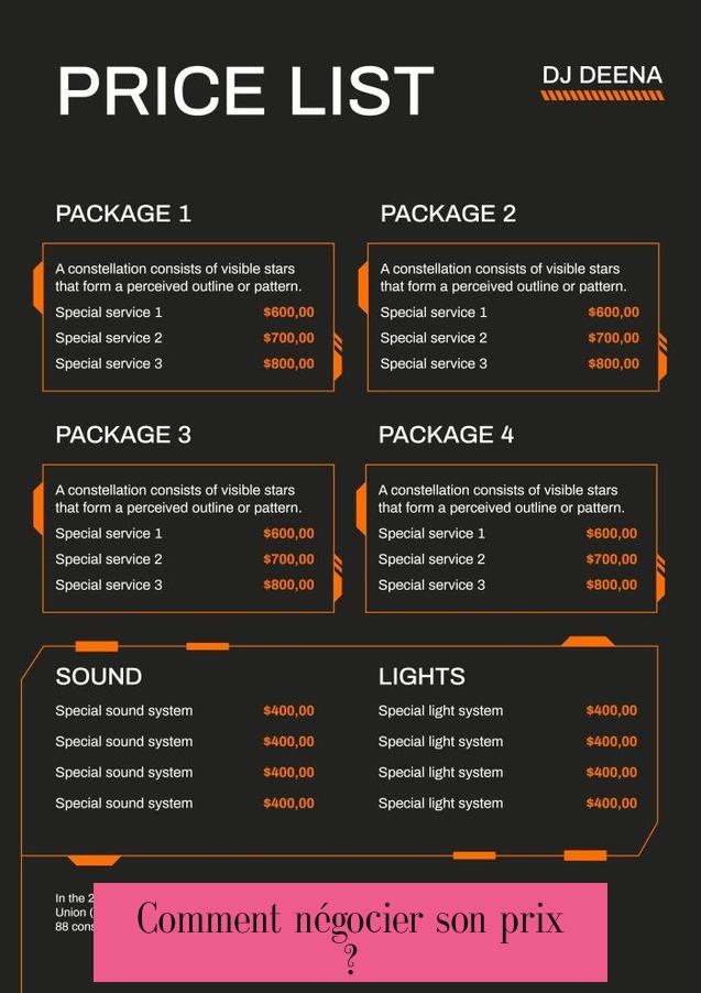 Comment négocier son prix ?