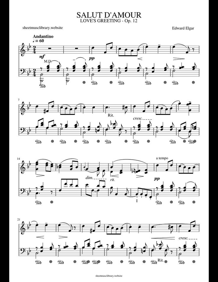 En 1888, Edward Elgar offre cette œuvre à sa fiancée Caroline Alice Roberts. Ce cadeau accompagne leur engagement, renforçant le lien personnel entre eux.