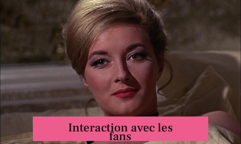 Interaction avec les fans