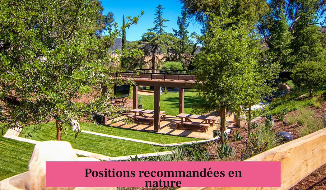 Positions recommandées en nature