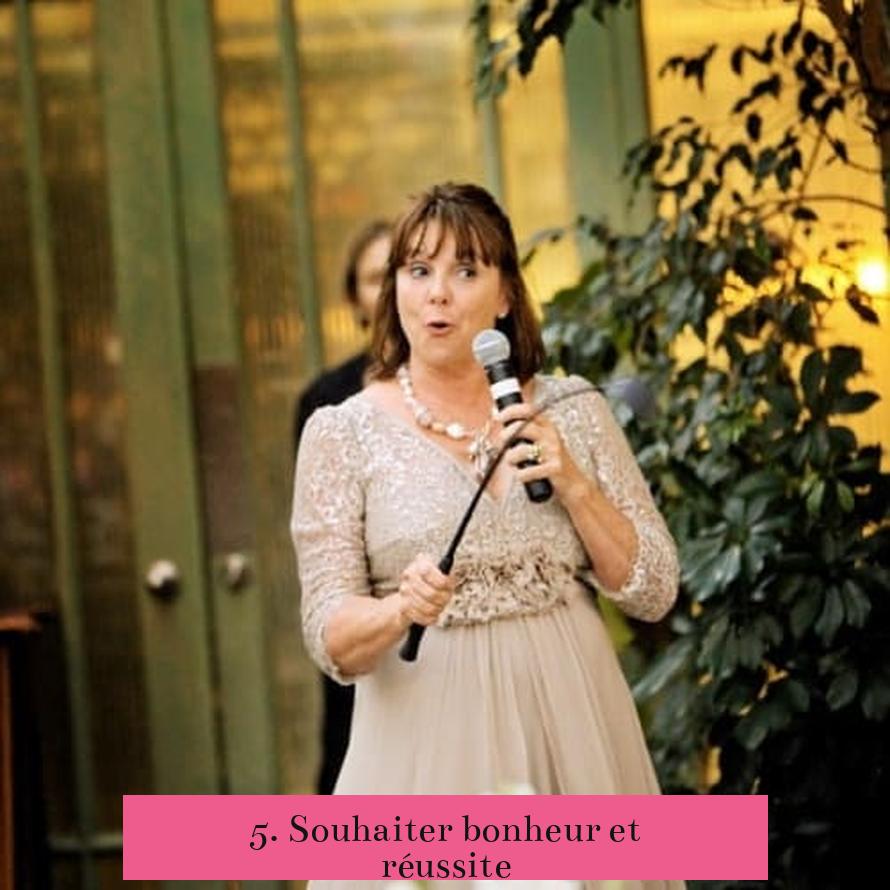 5. Souhaiter bonheur et réussite